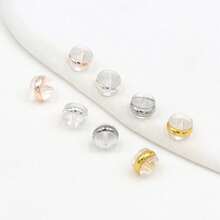 12/20/100pcs Silicone Anti-Lost Earring Backs, Fashion Daily Earring Accessories - A - View 7