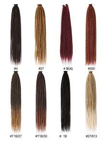 Dreadlock Extensions 18 Inch 24 Inch Synthetic Crochet Dreads Extensions 100% Handmade Single Ended Dreads Thin 0.6cm Width Reggae Style Dreadlock For Man And Woman - Black - View 6