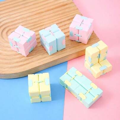 1/5pcs Infinity Cube, Suitable For Relieving Anxiety And Improving Attention, Great For Birthday Gift, Party Favor, Best Gift, Holiday Gift, Stocking Stuffer, Party Favor And Gag Gift!