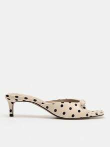 2026 Spring/Summer New Women's Shoes, High Heel Mule Sandals - White - View 2