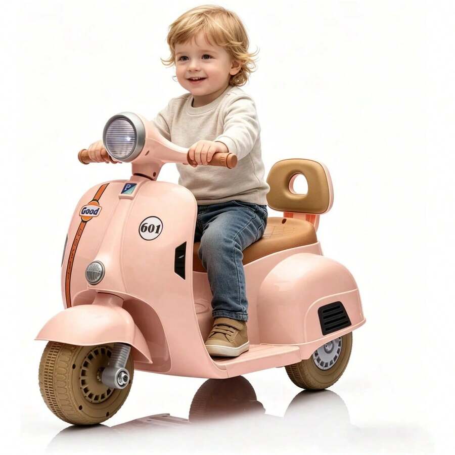 Rechargeable Electric Toy Car For Children - Pink - View 1