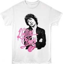 Nueva camiseta de manga corta 2026The Rolling Stones T Shirt for Men & Women Mick Jagger White Graphic Crew Neck, Short Sleeve Tee - Retro Style Band Tshirts,estilo coreano, conjuntos para niñasSan Valentín,Camisetas de apoyo al Mundial, productos de anime japonés, conjuntos para padres e hijos, San Valentín, hombres, camisetas gráficas, - Blanco - Ver 7