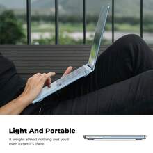 Air 13"/15" (M4/M3/M2, 2023-2025) Hard Shell Case, Ultra-Thin Design, 100% Color Matched, Transparent - Transparent - View 5