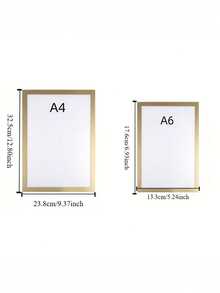 3pcs HUUPRO Magnetic Self-Adhesive Photo Frame - Portable Wall-Mounted Plastic Photo/Document Display Frame, Suitable For Photos, Magnetic Whiteboard, Minimalist Decor - Magnetic Frame, File Folder (No Screws/No Installation Required) - one-size - View 8