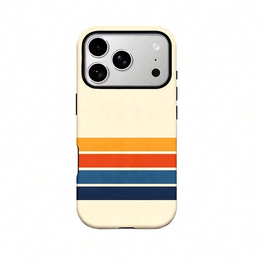 Funda para Teléfono - Diseño a Rayas Coloridas y Moderno, Funda Brillante 2 en 1, Resistente, de Doble Capa para Mayor Durabilidad y Protección contra Caídas, para 17, 16, 15, 14, 13, 12, 11, 8, 7, X, XS, XR, Plus, Air, Pro, Max, Mini, Regalos Perfectos.Adecuado para varios modelos: 17, 16, 15, 14, 13, 12, 11, Plus, Air, Pro, Max, Galaxy S21, S22, S23, S24, S25, S26 FE, Edge, Pus, Ultra, A05, A06, A07, A13, A14, A15, A16, A17, A26, A52, A53, A54, A55, A56, A32, A34, A35, A36, A71. - Color mixto 1 - Ver 1