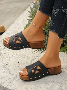 Black Matte Finish - Geometric Cutouts