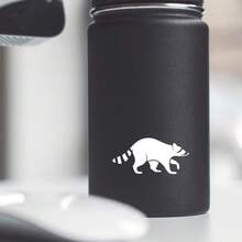 1pc Cute Raccoon Pattern Sticker, Suitable For Easter Eggs, Cars, Trucks, Windshield Decoration, Ideal Gift For Animal Lovers - A - View 2