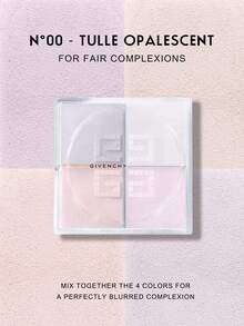 Givenchy 纪梵希 PRISME LIBRE 四色散粉 - N°00 - TULLE OPALESCENT - 4*3克/共12克 - #0 TULLE OPALESCENT - 查看 5