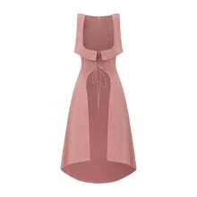 Halloween Medieval Court Dress With Shawl And Straps, Long Sleeves With Drawstring And Ruffles, Two-Piece Set - Pink - View 8