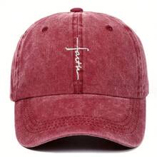 Mũ lưỡi trai phong cách đường phố unisex với biểu tượng chữ thập và chữ cái kết hợp. - A - Xem 13