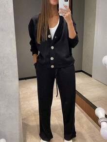 Women Two-Piece Outfits - Black - View 4