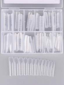 1 Hộp 120 khuôn nối móng gel dùng cho nghệ thuật làm móng - Trong sáng - Xem 3