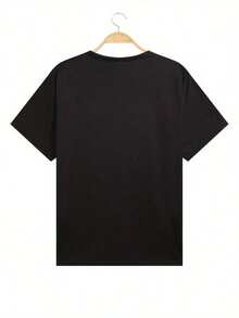 Tops para mujer de algodón para mujer 'I Have Two Moods' de manga corta y cuello redondo, top casual y lindo de alta elasticidad para fiestas. - Negro - Ver 2