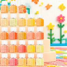 Manik-manik Sundymot Fuse 2,6mm, 1100 PCS+ Warna Oranye & Kuning, Dikemas Secara Individual dengan Wadah Botol Kecil, Cocok untuk Liontin DIY, Gantungan Kunci, Pembuatan Perhiasan, Kerajinan Tangan, Wisuda, Kembali ke Sekolah, Natal, Pesta & Hadiah Ulang Tahun, Set Isi Ulang Manik-manik 2,6mm Multi-Warna - Manik-manik puzzle 2,6mm - View 9