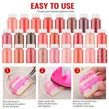 2.6mm Sundymot Fuse Beads, 3000PCS+ Red Series Individual Packaging, Bottle Contained Storage, Prevent Spilling, DIY Pendant Keychain, Jewelry Making Craft Supplies, Graduation, Back To School, Christmas, Party, Birthday Gift, Multi-Color 2.6mm Fuse Bead Refill Kit - 2.6mm Puzzle Beads - View 3