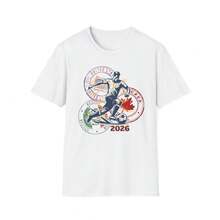 Unisex Pure Cotton T-Shirt, Round Neck, Loose Fit, Casual Style, For The 2026 World Cup, USA, Canada, Mexico - 黑色 - 查看 6