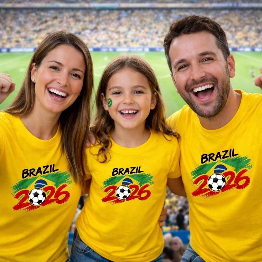 Camiseta de fútbol de la Copa del Mundo de algodón 100% con cuello redondo, talla grande, USA, top moderno para hombre, popular y cómoda para hombres, muy vendida para mujeres. - Blanco - Ver 1