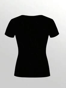3 piezas Mujer Verano Casual Commuting Minimalista unicolor Medio Botón Cardigan Fruncido Camiseta Ajustada - Multicolor - Ver 3