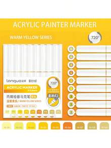 Bộ bút vẽ acrylic Languo 288/240/192/96/9 màu kèm túi đựng, bút vẽ chuyên nghiệp dành cho học sinh, đầu bút mềm, nhỏ gọn, có thể xếp chồng lên nhau, dùng cho vẽ tranh, thủy tinh, chống thấm nước, nghệ thuật vẽ trên cơ thể, quà Giáng sinh, lý tưởng cho năm học mới. - Nhiều màu - Xem 42