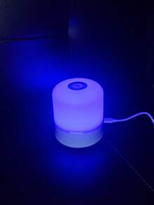 1pc Bedside Lamp, LED Dimmable Ambient Lighting, Eye-Care Desk Lamp For Teenagers, Touch Control, USB Powered Portable Night Light, Multi-Color Lighting For Bedroom, Living Room Or Office - 彩色 - 查看 2