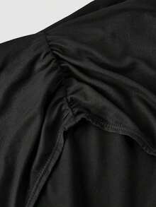 Set de 3 camisetas de tirantes plisadas de unicolor, versátiles y elegantes para el verano - Gris - Ver 9