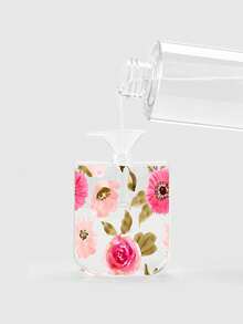 1/2pcs Summer Floral Pattern Cosmetic Bottles With Flower Pendant Keychain And Silicone Protective Case, Perfume Spray Bottle, Card Holder, Hand Wash Refillable Bottle, Reusable Containers For 30ml - View 7