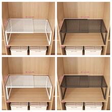 Heavy Duty Adjustable Expandable Closet Organizer Shelf - Space Saving Stackable Metal Storage Rack , No Assembly Required. For Kitchen, Bedroom, Desk Organization, Multi-Purpose Shelf, Shoe Cabinet Storage, Sundries Rack, Wardrobe Storage Solution - Multicolor - View 9