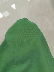 Blazer de lino de 3/4 de manga con cintura ajustable, diseño de botones, adecuado para ir al trabajo, eventos formales, fiestas elegantes, ropa de oficina - Primavera, Verano, Otoño - Verde - Ver 7