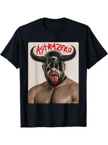 Camiseta Punk Demonio para de Adolescentes Gay - Estampada con diseños de cuernos y Artemisa enmascarada, camiseta de manga corta con cuello redondo, adecuada para desfiles LGBTQ+, fiestas góticas, ropa urbana, uso casual diario y eventos temáticos con diseños deáscaras. - Negro - Ver 6