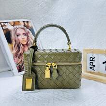 BV Bottega Bang Bang Bolso de mujer tejido a mano de cuero genuinodebolso de manotipocuboconpatróntejidoparamujer,bolsodemarca,elegantebolsodemanoparaseñorabolsaderegaloexquisita,bolsodebolso de manodelujoparamujer,bolsocruzadodemodaparamujer,adecuadoparachicas,estudiantesnivel universitariodamasdeoficina,madresdemedianaedadparausodiario,comprasoficina,clase,reuniones,citas,actividadesalairelibretambiénunregaloidealparaBolsa de mujerdealmuerzoestiloJWconpatróndeimitacióndecocodrilo,nuevomodelo2026,tejidaamanoconbrillantespedrería,bolsocruzadomodernoyVersátil. - Diamante negro - Ver 11