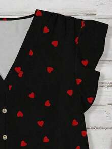 Camisa de mujer, conjuntos de verano para mujer, atuendos de vacaciones, blusas para salir, atuendos de concierto de country para mujer, blusas de verano lindas, atuendos para salir, atuendos de country para mujer, blusas para salir - Rojo y negro - Ver 3