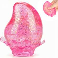 1pc Shiny Crystal Soft Squeeze Stress Ball Toy, Soft Squishy Toy, Suitable For Children, Teenagers, Adults, Autism, Anxiety Relief, Classroom Prizes, Party Favors, Filler Gifts, Carnival Gifts, Birthday Party Gifts - Multicolor - View 13