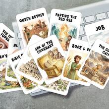 20张旧约圣经故事闪卡，图文并茂的圣经闪卡 - 圣经故事卡，基督教家庭教育活动卡，圣经人物卡 - A - 查看 4