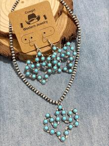 Bộ dây chuyền đá Turquoise hình cây xương rồng rỗng theo phong cách Bohemian cổ điển châu Âu và Mỹ. Được thiết kế dựa trên họa tiết cây xương rồng rỗng, với nhiều hạt đá Turquoise tròn được xâu chuỗi với nhau, kết hợp với khung kim loại mài mòn và dây chuyền hạt. Có các lựa chọn màu sắc: đồng cổ - trắng Turquoise, vàng cổ - xanh Turquoise và bạc cổ - xanh Turquoise, thể hiện hoàn hảo phong cách miền Tây. Thiết kế tổng thể nhẹ nhàng và năng động, toát lên vẻ sang trọng cổ điển. - Cây xương rồng nhiều màu - Xem 11