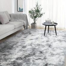Large Soft Fluffy Rugs Living Room Bedroom - Dark Grey - View 3