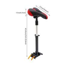 Black Red PU Aluminum Alloy Electric Scooter Seat Height Adjustable No Drill Mount Cushion For Xiaomi 1S Pro Scooter Replacement - Black - View 3
