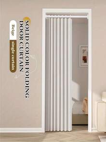 Foldable Blackout Partition Curtain | Wind-Resistant Divider Curtain | With Hooks And Storage Strap | Fashionable Polyester Material | Suitable For Living Room, Bedroom And Kitchen | Multiple Colors And Sizes Available | Easy Care Design | Elegant Room Divider Curtain | Bedroom Partition Curtain | Foldable Design | Smooth Texture - Door Curtain - View 4
