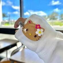 2 chiếc kẹp tóc Hello Kitty màu đen dễ thương của Sanrio, kiểu hoạt hình, kẹp cài bên hông, phụ kiện đội đầu sáng tạo, thích hợp làm quà tặng sinh nhật (Đóng gói, nhuộm thủ công, có một vài khuyết điểm nhỏ không ảnh hưởng đến việc sử dụng). - Nhiều màu - Xem 6