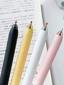 [客製化] 1支趣味雞形壓力緩解中性筆，辦公簽名黑筆，4色可選，0.5mm快乾書寫筆，適合書寫與辦公，新學期完美選擇 - 彩色 - 查看 3