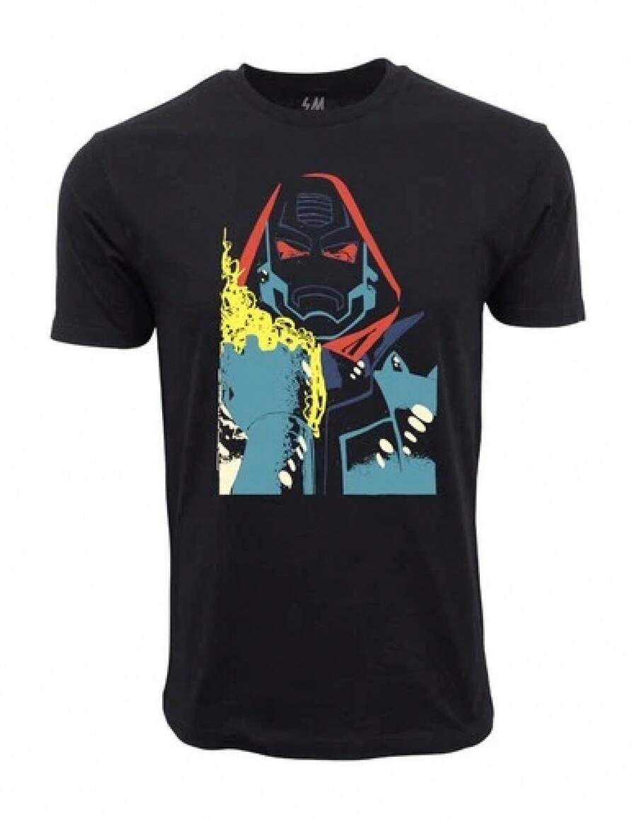 Unisex Casual Retro Graphic T-Shirt GRAPHIC BLACK T-SHIRT camisetas para hombre playeras de hombre ropa hombre conjunto de hombre playera de hombre cosas de hombre vestido casuales para mujer conjuntos de mujer blusas elegantes camisetas para mujer vestido de mujer - Negro - Ver 1
