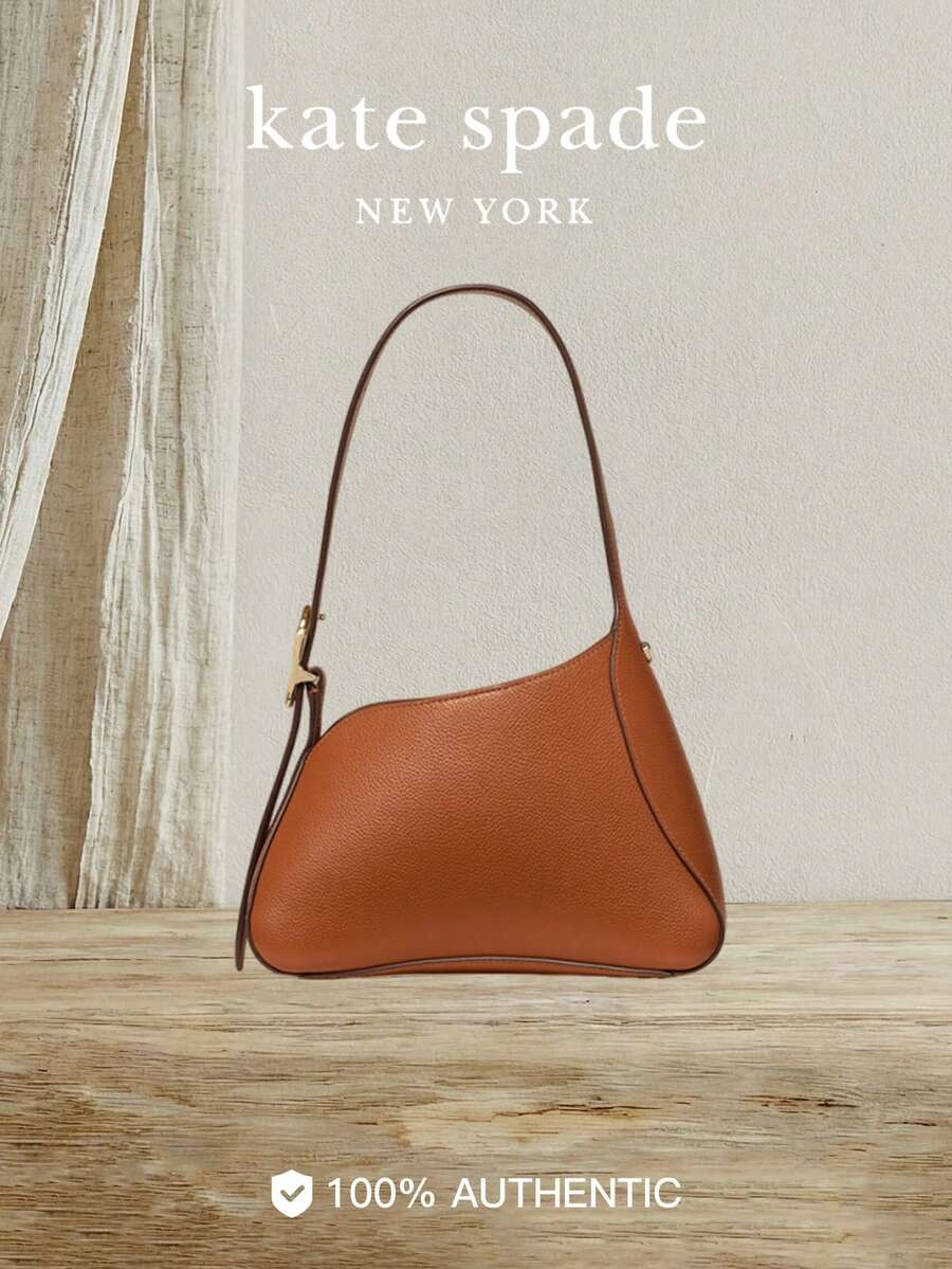 Kate Spade Bolsos pequeños tipo hobo de la serie KS 454 para mujer, bolso de hombro con correa ancha y gran capacidad. - Marrón - Ver 1