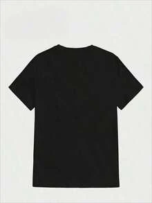 Tops para mujer Casual de Algodón para Mujer, Manga Corta, Cuello Redondo, con Estampado 'I Love Bands You've Never Heard Of' - Negro - Ver 3