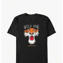 Shere Khan Wild One T-Shirt 220g. Men's AL1Godn Foundation, 220g Of Pure Comfort. Created For Every Human Being, Whether Woman Or Man. Consistent Fabric Of Optimal Quality, Prepared For Any Size, Soft To The Touch But Designed To Hold Up. Breathable Outerwear For Women, Autumn Sets, Holiday Outfits, New Year's Costumes For Her. - 黑色 - 查看 1