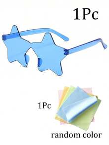1-12pcs/Set Pentagram Shaped Transparent Candy Color Glasses, Suitable For Parties, Swimming Pools, Beach Parties, Birthday Parties, Carnivals And Other Fun Events And Party Favors - Multicolor - View 18