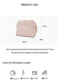 Michael Kors Jet Set Travel Logo Women's Shoulder Crossbody Shell Bag 35F1GTVC6T POWDER BLUSH - 粉紅色35F1GTVC6T POWDER BLUSH - View 11