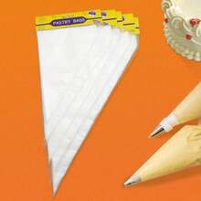 50pcs Disposable Piping Bags, PE Material Piping Bags Suitable For Cake Decorating, Baking Tools - Clear - View 4