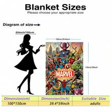Marvel Đây là chiếc chăn nỉ in hình Người Nhện, mang đến cảm giác hoài cổ và ấn tượng thị giác, với vẻ ngoài đẹp mắt và chất liệu mềm mại, thích hợp sử dụng làm chăn phủ ghế sofa, chăn ngủ trưa, trang trí giường ngủ, v.v. - Nhiều màu - Xem 17