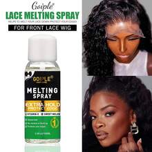 Goiple Waterproof Lace Glue Kit Wig Lace Bond Melting Spray Extra Hold For Lace Front Glueless Adhesive,Includes Lace Melting And Holding Spray,Wig Glue,Adhesive Remover,Rat Tail Comb,  Double Sided Brush,Eyebrow Trimmer,Elastic Hair Band,HD Wig Caps - 13pcs-100ml - 查看 3