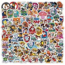 Paw Patrol 100张汪汪队立大功创意贴纸，DIY贴纸，可用于日记本、笔记本电脑、水杯、头盔装饰 - 彩色 - 查看 6