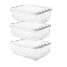 1200ml/40.58oz Plastic Food Storage Container With Lid, Stackable Clear Refrigerator Organizer Box For Fresh Produce And Meat, Space-Saving, Microwave - Multicolor - View 14